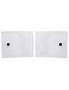 Tradineur - Set 3 piezas de disfraz de conejita - Color blanco y negro, complemento para carnaval, halloween y celebraciones. -
