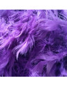 Tradineur - Boa de plumas de color morado - Fabricado en poliéster - Accesorio para carnaval, halloween, fiestas, celebraciones