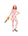 Tradineur - Medias de enfermera con sangre - accesorios de disfraces para carnaval, halloween, cosplay, fiesta, talla única, adu