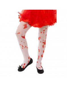 Tradineur - Medias con sangre - Complemento de disfraces para carnaval, halloween, cosplay, fiesta, talla única, adulto - Color