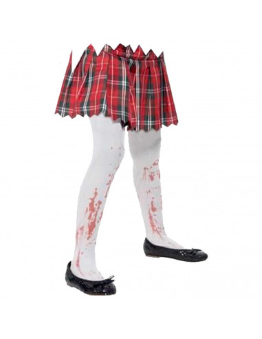 Tradineur - Medias con sangre - Complemento de disfraces para carnaval, halloween, cosplay, fiesta, talla única, adulto - Color