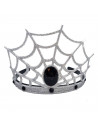 Tradineur - Corona de reina araña - Diadema con joyas - Complemento para disfraz de carnaval, halloween, cosplay, fiesta, adulto