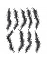Tradineur - Pack de ciempiés para Halloween - 9 Unidades - Gran diseño - Decoración y accesorio para Halloween - Color Negro