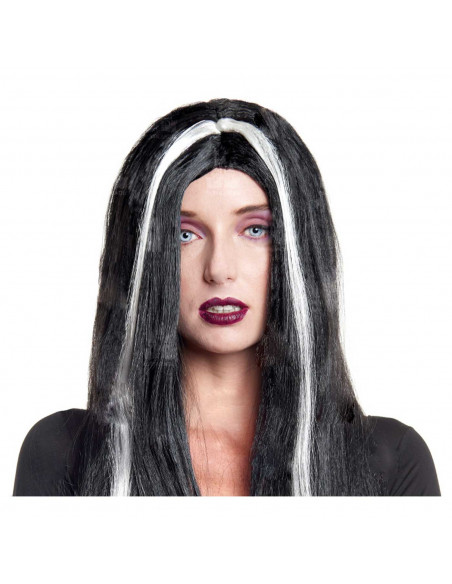 Tradineur - Peluca de bruja - Fabricado en Fibra sintética - Complementos de disfraces para carnaval, halloween u otras celebrac Tradineur - Peluca de bruja - Fabricado en Fibra sintética - Complementos de disfraces para carnaval, halloween u otras celebrac