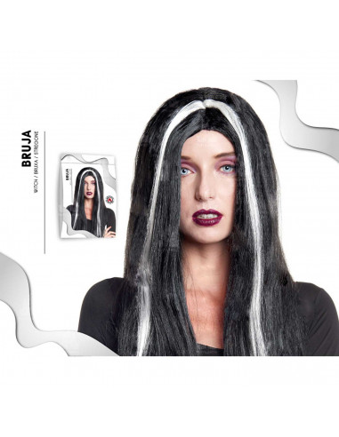 Tradineur - Peluca de bruja - Fabricado en Fibra sintética - Complementos de disfraces para carnaval, halloween u otras celebrac