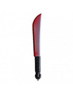 Tradineur - Machete con calavera - Apto para jóvenes y adulto - Complemento para disfraces en carnaval, Halloween u otras celebr