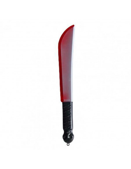 Tradineur - Machete con calavera - Apto para jóvenes y adulto - Complemento para disfraces en carnaval, Halloween u otras celebr Tradineur - Machete con calavera - Apto para jóvenes y adulto - Complemento para disfraces en carnaval, Halloween u otras celebr