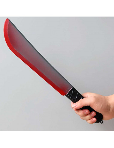 Tradineur - Machete con calavera - Apto para jóvenes y adulto - Complemento para disfraces en carnaval, Halloween u otras celebr