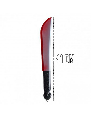 Tradineur - Machete con calavera - Apto para jóvenes y adulto - Complemento para disfraces en carnaval, Halloween u otras celebr