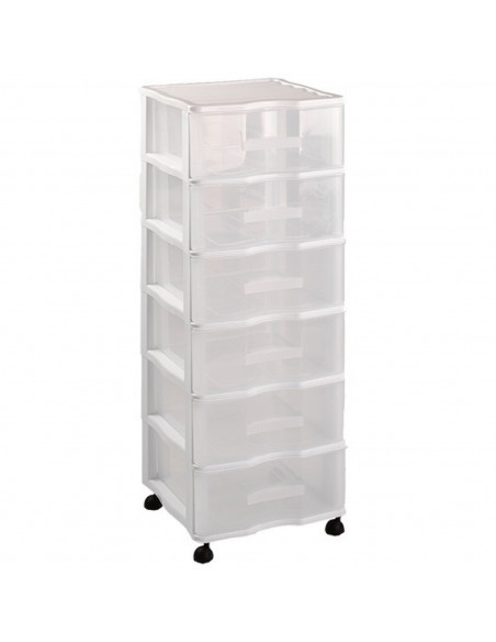 Cajonera wagon,color blanco, con 6 cajones, con ruedas, de 98.5 x 36.5 x 38 cm. Contenedor de plástico para folios especial para Cajonera wagon,color blanco, con 6 cajones, con ruedas, de 98.5 x 36.5 x 38 cm. Contenedor de plástico para folios especial para