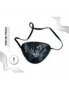 Tradineur - Parche pirata de plástico con calavera - Accesorio para disfraz de corsario, carnaval, halloween, fiestas, cosplay,