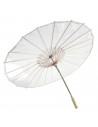 Tradineur - Sombrilla china lisa - Fabricado en poliéster - Accesorio para disfraces de Halloween, carnaval - Ø 80 x 52 cm - Col