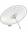 Tradineur - Sombrilla china lisa - Fabricado en poliéster - Accesorio para disfraces de Halloween, carnaval - Ø 80 x 52 cm - Col