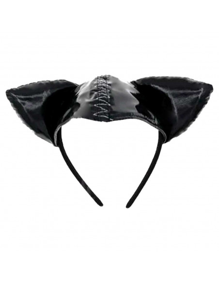 Tradineur - Diadema de gata con orejas - Diseño original - Complemento para disfraz de carnaval, halloween, cosplay, fiesta, adu Tradineur - Diadema de gata con orejas - Diseño original - Complemento para disfraz de carnaval, halloween, cosplay, fiesta, adu