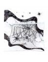 Tradineur - Telaraña decorativa 20g - Fabricado en poliéster - Adorno para decoración - Color blanco