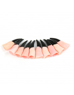 Tradineur - Pack de 10 uñas de demonios - Accesorio para disfraz de demonio, carnaval, halloween, fiestas, cosplay, cumpleaños,