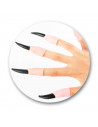 Tradineur - Pack de 10 uñas de demonios - Accesorio para disfraz de demonio, carnaval, halloween, fiestas, cosplay, cumpleaños,