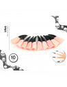 Tradineur - Pack de 10 uñas de demonios - Accesorio para disfraz de demonio, carnaval, halloween, fiestas, cosplay, cumpleaños,