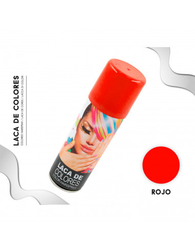 Tradineur - Laca para pelo en spray para halloween - Cantidad: 125 ml - Accesorio para disfraz de carnaval, fiestas, cosplay, cu
