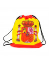 Tradineur - Mochila con la bandera de España - Ajuste con cuerda - 100% Poliéster - Deporte, golf, adulto, unisex, talla única -