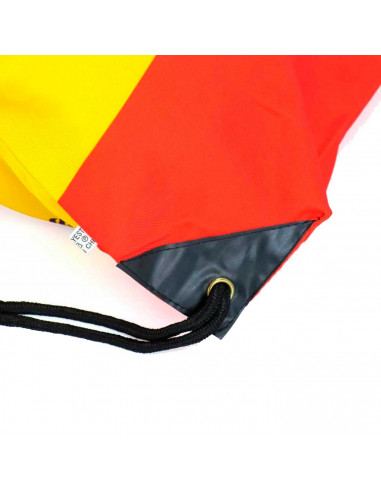 Tradineur - Mochila con la bandera de España - Ajuste con cuerda - 100% Poliéster - Deporte, golf, adulto, unisex, talla única -