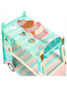 Tradineur - Soporte para pasteles, tartas - 3 alturas - Diseño de furgoneta de helado - Soporte para decoración de fiestas de bo