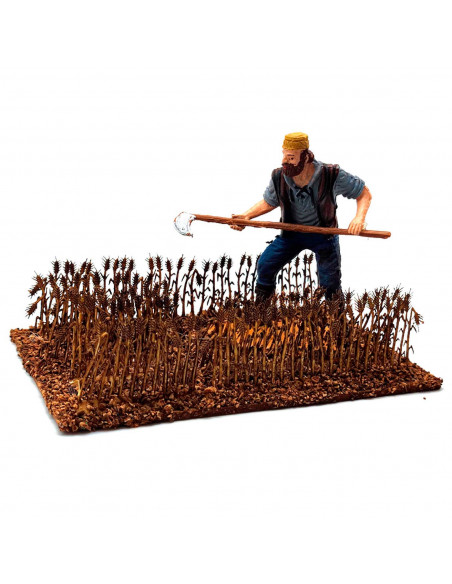 Tradineur - Figura de segador para belén - Fabricado en durexina - Figura decorativa divertida para nacimiento, navidad, decorac Tradineur - Figura de segador para belén - Fabricado en durexina - Figura decorativa divertida para nacimiento, navidad, decorac