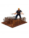 Tradineur - Figura de segador para belén - Fabricado en durexina - Figura decorativa divertida para nacimiento, navidad, decorac