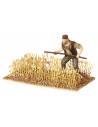 Tradineur - Figura de segador para belén - Fabricado en durexina - Figura decorativa divertida para nacimiento, navidad, decorac