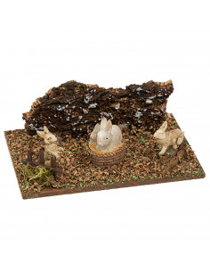 Tradineur - Figura de corralito de animales surtido para belén - Fabricado en durexina - Figura decorativa divertida para nacimi
