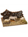 Tradineur - Figura de corralito de animales surtido para belén - Fabricado en durexina - Figura decorativa divertida para nacimi