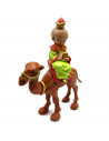 Tradineur - Set de 3 figuras de los reyes a camello para belén - Durexina - Decoración divertida para nacimiento, navidad, tradi