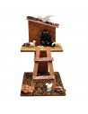 Tradineur - Figura de palomar para belén - Fabricado en corcho y plástico - Figura decorativa divertida para nacimiento, navidad