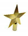 Tradineur - Estrella de navidad de 5 puntas - Fabricación en plástico - Accesorio decorativo de navidad - Color Oro - 14,5 cm