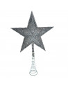 Tradineur - Estrella de navidad de 5 puntas con muelle - Fabricación en metal y plástico - Accesorio decorativo de navidad - Col