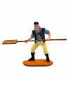 Tradineur - Figura de panadero para belén - Fabricado en durexina - Figura decorativa divertida para nacimiento, navidad, decora