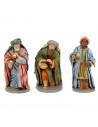 Tradineur - Figura de reyes magos - Fabricación en marmolina - Ideal para belén navideño, figuras decorativas, nacimiento, peseb