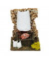 Tradineur - Figura de horno con luces LED para belén - Fabricado en plástico - Figura decorativa divertida para nacimiento, navi