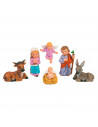 Tradineur - Figura del nacimiento naïf - Fabricación en marmolina - Ideal para belén navideño, figuras decorativas, nacimiento,