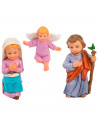 Tradineur - Figura del nacimiento naïf - Fabricación en marmolina - Ideal para belén navideño, figuras decorativas, nacimiento,