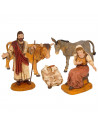 Tradineur - Set de figuras del nacimiento belén - Fabricación en durexina - Ideal para belén navideño, figuras decorativas, naci