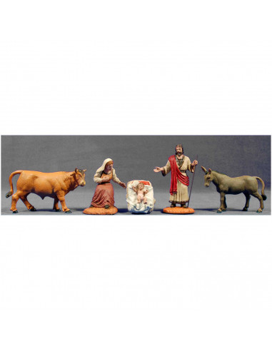 Tradineur - Set de figuras del nacimiento belén - Fabricación en durexina - Ideal para belén navideño, figuras decorativas, naci