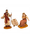 Tradineur - Set de figuras del nacimiento belén - Fabricación en durexina - Ideal para belén navideño, figuras decorativas, naci