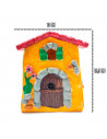 Tradineur - Casita NAIF para Belén - Fabricado en marmolina - para figuras del nacimiento - Color Amarillo - 13,5 x 12 x 5,5 cm