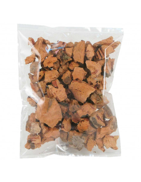 Tradineur - Bolsa de trozos de corcho para belén - Accesorio para decoración en el nacimiento - Ideal para los últimos detalles.