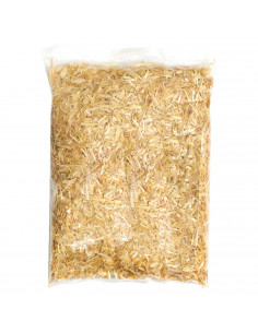 Tradineur - Bolsa de paja triturada para belén - Accesorio para decoración en el nacimiento - Ideal para los últimos detalles.