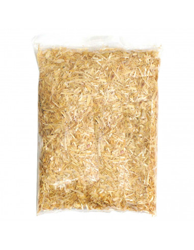 Tradineur - Bolsa de paja triturada para belén - Accesorio para decoración en el nacimiento - Ideal para los últimos detalles.