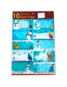 Tradineur - Pack de 10 Etiquetas adhesivas para regalo - Accesorio para navidades - Detalle para regalo - 26 x 18 cm
