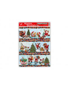 Tradineur - Pack 3 Etiquetas adhesivas cenefa para navidad - Accesorio para navidades - Detalle para regalo - Modelo Surtido
