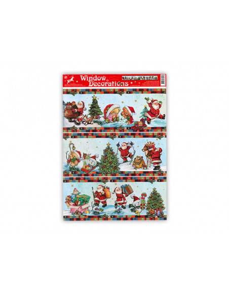 Tradineur - Pack 3 Etiquetas adhesivas cenefa para navidad - Accesorio para navidades - Detalle para regalo - Modelo Surtido Tradineur - Pack 3 Etiquetas adhesivas cenefa para navidad - Accesorio para navidades - Detalle para regalo - Modelo Surtido